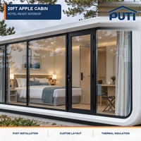 Cabina Apple da 40 Piedi per Area Panoramica, Camera per Ospiti a Installazione Rapida, Prefabbricato per Attrazioni Turistiche e Parchi Culturali