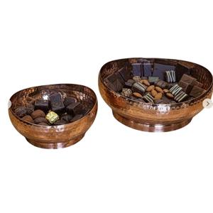 Bol de service élégant en argent martelé en forme de bateau, bol à chocolat, bol de service pour bonbons de table, pour la maison et l'hôtellerie - Product Image 6