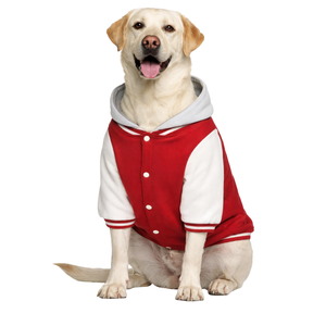 <b>Dog</b> Varsity Jacket <b>for</b> Pets Hooded Fleece Style Warm Casual <b>Dog</b> Coat Winter Outerwear <b>For</b> Small Medium Large <b>Dogs</b> - Product Image 1
