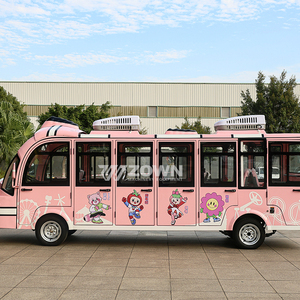 Autobús turístico de dibujos animados eléctrico de 14 asientos a precio de fábrica para hotel y campo de golf Buggy Sightseeing Tourist Car - Product Image 4
