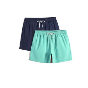 กางเกงว่ายน้ำขาสั้นออกกำลังกายสำหรับผู้ชายกางเกงว่ายน้ำสีทึบสำหรับเล่นกีฬาชายหาดเล่นฟิตเนสวิ่งออกกำลังกายในวันหยุด - Product Image 1