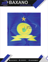 Camiseta de Fútbol Mamelodi Sundowns Azul Estampada Premium, Transpirable, de Secado Rápido, Ligera, con Nombre de Equipo Personalizado 100%