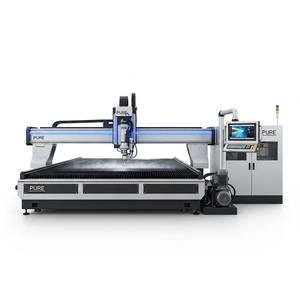 Máquina de Corte por Chorro de Agua CNC de 3 Ejes, Alta Precisión, Refrigeración por Agua, 90 HP, para Cortar Espuma, Goma, Plástico, Madera, Cuero, Industrial - Product Image 4