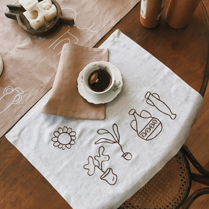 Juego de Mantel para mesa de comedor, mesa a prueba de agua, a prueba de polvo, resistente al suelo, algodón, lino, manteles rectangulares OEM - Product Image 1