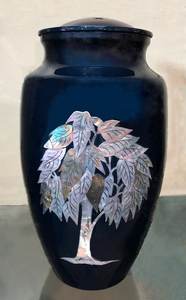 Urnes de crémation peintes à la main en forme de dauphin pour cendres humaines, urnes d'enterrement en laiton pour adultes, fournitures d'enterrement, L MAX B exportation - Product Image 6