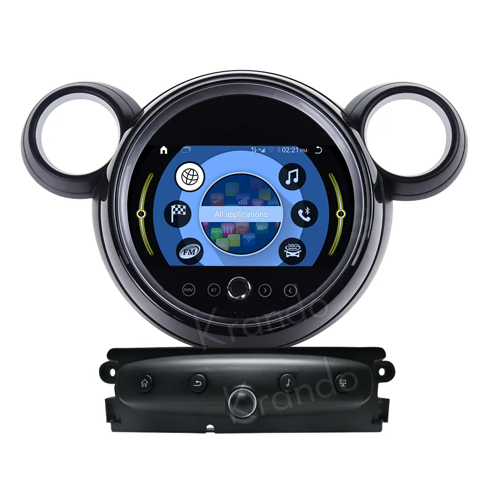 Krando 9" Android Radio for BMW Mini Cooper R55 R56 R60 2007 - 2014 Car GPS Headunit Support Wireless Carplay