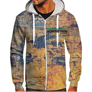 Sweat-shirts pour hommes, basiques, en coton mélangé, coton et polyester, sweat-shirt de sport, sweat-shirt thermique à fermeture éclair pour hommes - Product Image 5