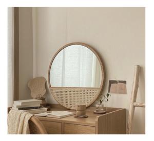 Espejo de pared decorativo de ratán Natural de Vietnam hecho a mano con diseño único adecuado para decoración del hogar/baño/espacio para exportación - Product Image 5