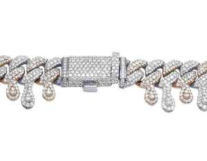 Último diseño de los hombres de moissanita diamante Hip Hop cadena 925 plata esterlina collar de cadena de moda collar atractivo - Product Image 1