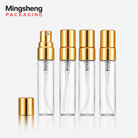 Flacon vaporisateur de parfum miniature en verre Mingsheng 10 ml avec pulvérisateur