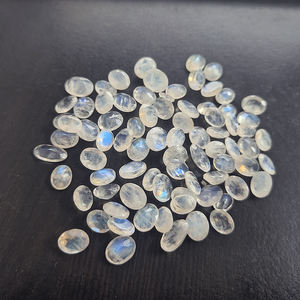 79 piezas de piedra lunar arcoíris natural de 7x5mm a 11x9mm faceta ovalada 152,25 CT Iroc Sales piedra lunar de Fuego Azul piedras preciosas sueltas cortadas US $87 - Product Image 1