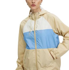 Veste coupe-vent élégante pour femmes tissu respirant pour courir personnalisé doublure en maille zippée Nylon Polyester fait vestes imperméables - Product Image 1