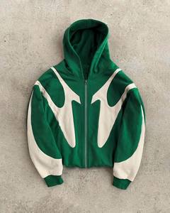 Jersey de algodón de alta calidad, sudaderas de lana, sudaderas con capucha de gran tamaño con bordado personalizado, procesamiento de fábrica personalizado OEM - Product Image 3