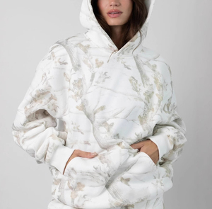 Conjunto de Jersey y pantalones cortos de peso pesado personalizado para hombre, chándales de talla grande de estilo informal con estampado de camuflaje completo de algodón 100% - Product Image 3