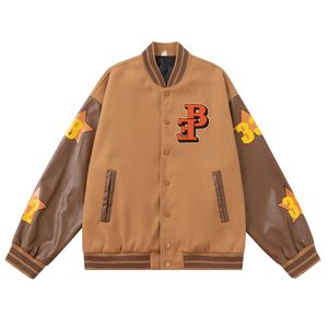 2022 vert Vintage décontracté Baseball veste drôle crâne impression Varsity Bomber coupe-vent grande taille respirant Street Wear pour - Product Image 2