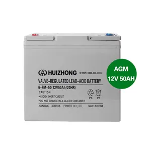 HIZN OEM fornitore batteria ricaricabile 12V 50AH batteria al piombo acido AGM