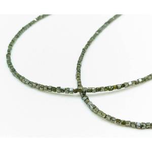 Perles de diamant vert facettées de qualité supérieure 1,5-2,5 mm en forme de cube pour la fabrication de bijoux, perles de diamant vert naturel en forme de cube pour Noël - Product Image 3