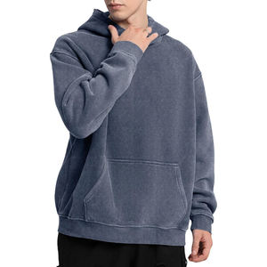 Vintage Winter Unisex Streetwear Pullover <b>Hoodie</b> 100% Cotton Fleece Eco-Friendly Breathable Custom OEM ODM Manufacturer - Product Image 5