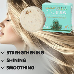 Savon capillaire hydratant, rafraîchissant et nourrissant, shampoing aux bourgeons de pin, barre solide de haute qualité, 2 en 1, antipelliculaire, nettoyage doux - Product Image 4