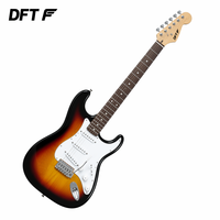 DFTF Factory Price 39 Inch Colorful Electric Guitar Solid Body Various Colors Musical Instrument for Student Beginners