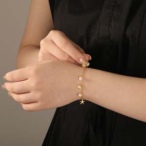สร้อยข้อมือแฟชั่นมุกทองคำเจลิยาโอเชียนบีช - Product Image 6