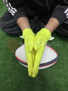 Gants de football américain respirants et légers, à doigts complets, avec sangle de poignet réglable, poignée en silicone super adhérente, performance - Product Image 4