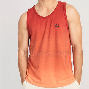 Débardeur décontracté pour homme OEM pour la musculation, la salle de sport, avec logo personnalisé, 100% coton, respirant et à séchage rapide, prix de gros - Product Image 1