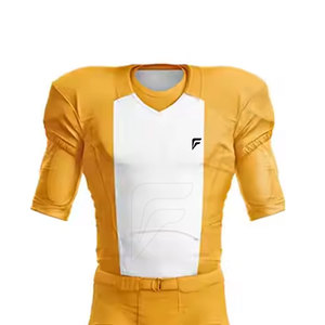 Uniforme de Fútbol Americano Personalizado de Alta Calidad, Más Vendido, 100% Poliéster, Transpirable, de Secado Rápido, Mangas Cortas - Product Image 5