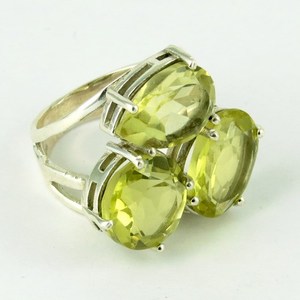 <b>Pure</b> Joy Created !! Shri Ashapura Jewels BOHEMIA Christian Style Yellow Lemon Topaz 925 Sterling Silver Rings Third Party - Product Image 1