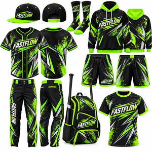 Uniforme de Béisbol Transpirable de Buena Calidad y Nuevo Diseño, Ropa Deportiva para Equipos, Uniforme de Béisbol 100% Poliéster, Venta al por Mayor y Precio Económico - Product Image 1