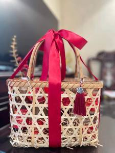 Panier cadeau en bambou naturel fabriqué au Vietnam - Product Image 2