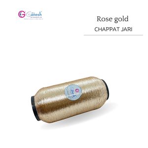 Haute Ténacité Broderie Or Rose Chapat Jari MS Type Polyester Chapat jari avec Lurex S et ST Type Métallique Chapat Jari - Product Image 2
