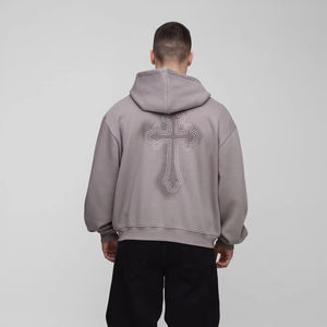 Sudadera con capucha de algodón 100% de la mejor calidad, ropa de calle para hombre, Sudadera con capucha para hombre de gran tamaño - Product Image 1