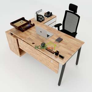 Contemporary Executive <b>Desk</b> 180x160 with Assembly Legs for Office Building & <b>Study</b>-Aton Concept HBAT022 - Product Image 1
