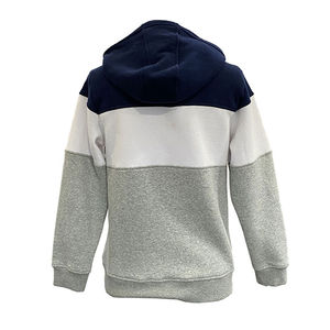 Vente en gros de sweats à capuche zippés de sport vierges de couleur unie pour enfants garçons 100% sweats à capuche en molleton de coton pour enfants - Product Image 4