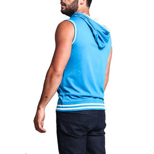 Wholesale Male Sleeveless Workout Sports Wear Hoodies Fitness Men's <b>Gym</b> Hoodies Blank Cotton Casual sleeveless <b>Hoodie</b> Plus Size - Product Image 3