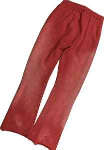 กางเกงวิ่งขายาวผ้าคอตตอนแบบเรียบกางเกงขากว้างทรงหลวมสำหรับผู้ชาย - Product Image 3