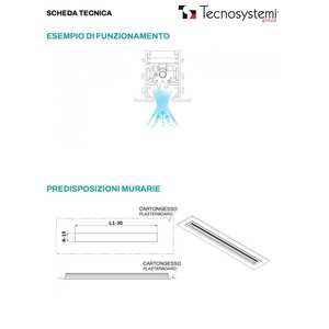 Difusor de Retorno Anticondensación Lineal de PVC Tecnosystemi con 1 Ranura para Sistemas HVAC Domésticos - Product Image 5