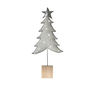 Arbre de Noël en métal argenté, gamme exclusive, pour la décoration de la maison, vaisselle, arbre de table pour les fêtes - Product Image 2