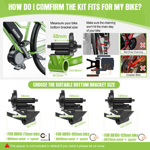 <span class=keywords><strong>Kit</strong></span> de Motor Eléctrico <span class=keywords><strong>Bafang</strong></span> BBS de Transmisión Media sin Escobillas de 250W 350W 500W 36V para Conversión de Bicicletas Eléctricas con Opción de Batería - Product Image 5