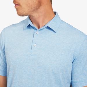Chemises polo pour hommes en tissu twill extensible, logo personnalisé, impression par sublimation, vêtements de golf, chemises pour hommes, vêtements de sport décontractés, UPF 50+ - Product Image 4