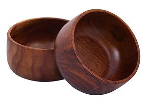 Bol sculpté au design moderne fait à la main, grand et petit bol de service aux fruits secs, bol en bois de meilleure qualité, Us Home Hotel Falak World Export - Product Image 3