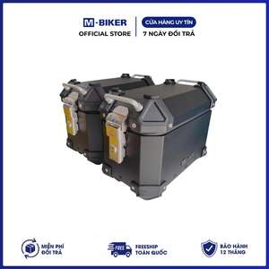 M-Biker Moto - Valises latérales légères en alliage d'aluminium 18L (paire) - Étanches - Bagages supérieurs - Serrure en acier inoxydable - 8kg - Fabriqué au Vietnam - Product Image 3