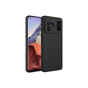 Funda de Silicona Premium NXXA Mara Lansman para Xiaomi Mi 11 Ultra, Funda Protectora Trasera de Goma Negra, Protección para Teléfono Móvil 9A - Product Image 1
