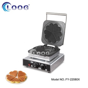 Piastra per Waffle Belgi a 3 Strati con Rivestimento Antiaderente, Manuale, 220V, a Forma <span class=keywords><strong>di</strong></span> Cuore, per Uso Commerciale e Vendita all'Ingrosso - Product Image 5