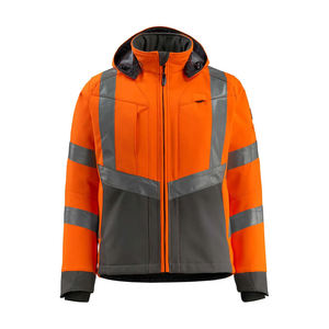 Men Warm Thick High Visibility Workwear Safety Waterproof Windproof Softshell Reflective Zipper Jackets good Quality - Product Image 1