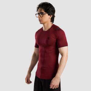 เสื้อยืด GAI ARR ลำลอง ผ้าโพลีเอสเตอร์ 100% สีแดงเลือดหมู แขนสั้น ผ้าถักทอเนื้อนุ่ม พร้อมลายพิมพ์ดิจิทัล - Product Image 2