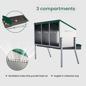 <span class=keywords><strong>Abri</strong></span> à œufs triple compartiment efficace pour <span class=keywords><strong>poules</strong></span> - Product Image 5