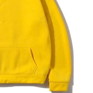 Meilleur prix pull pour hommes 100% haute qualité coton thermique à capuche tenue décontracté solide fermeture éclair conception plaine teint hiver chaud en ligne - Product Image 6