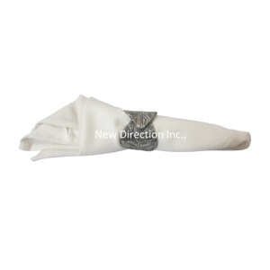 ที่ใส่ผ้าเช็ดปากรูปใบไม้สไตล์หรูหราสำหรับตกแต่งบ้านสวนโรงแรม พร้อมเคลือบทอง - Product Image 2